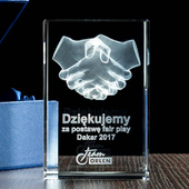 Statuetka 3D dla uczestnika zawodów