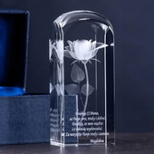 Prezent na dzień kobiet ~ Róża 3D ~ Duża kolumna