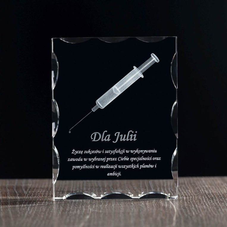 Statuetka DLA PIELĘGNIARKI, SALOWEJ za zdanie egzaminu lub opiekę w szpitalu