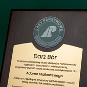 Dyplom z grawerem 203x254 mm - Lasy Państwowe - Podziękowania