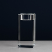 Kryształowy świecznik [KSPY-01] 100x50x50 mm