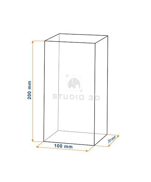 Upominek firmowy - instalacja 3D. Grawer w szklanej statuetce