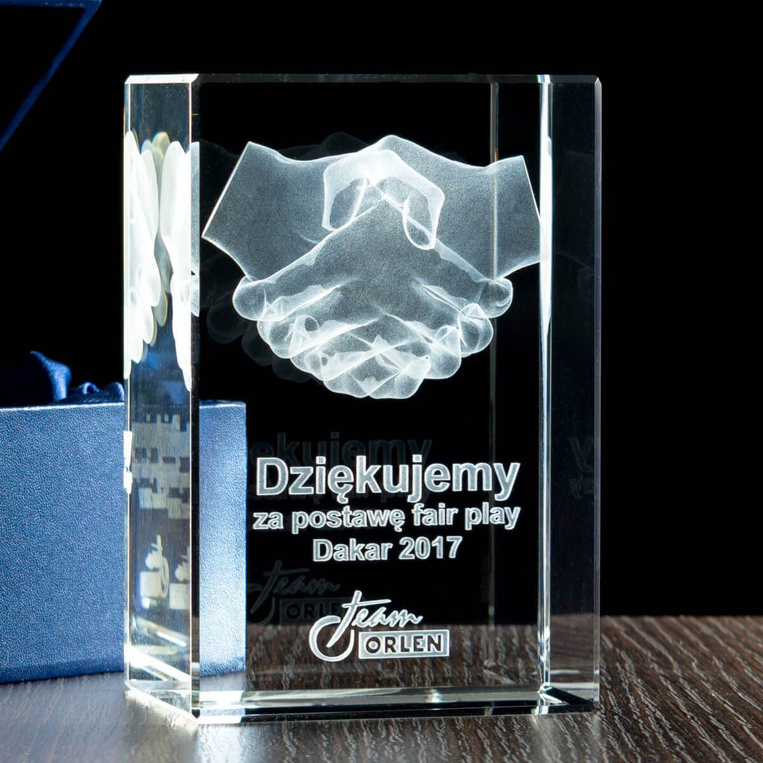 Statuetka firmowa - podziękowanie za współpracę, podsumowanie roku