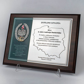 Ryngraf 228x305 mm z grawerem dla żołnierza / strażnika granicznego