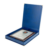 Etui SAMETI do podkładu 12x15 Granatowe Pion