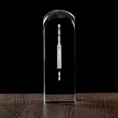 Statuetka firmowa na JUBILEUSZ FIRMY dla klientów. Etui w komplecie