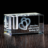 Prezent walentynkowy - personalizowana podstawka na długopis