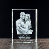 Ślubne podziękowania dla rodziców 3D, komplet 2 szt. z dedykacją