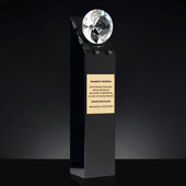 Statuetka Trofeum DIAMENT [TR-01] ze złotą tabliczką 240x55x44 mm