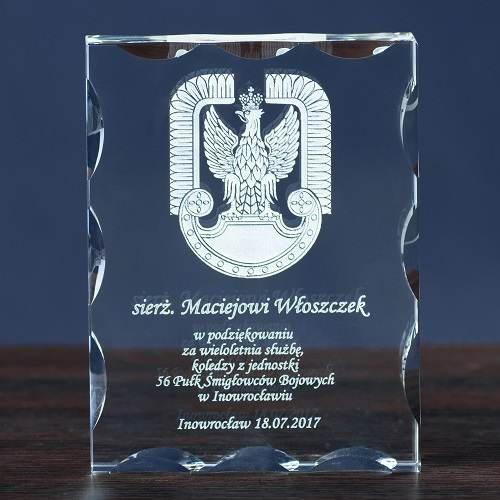 Podziękowanie za służbę DLA LOTNIKA statuetka 3D z dedykacją