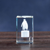 Prezent DLA GÓRNIKA w krysztale CZAPKA 3D statuetka na Barbórkę