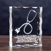 Gratulacje z okazji ukończenia studiów i zostanie lekarzem - stetoskop 3D