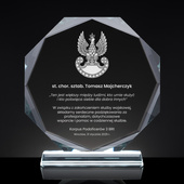 Statuetka z grawerem na zakończenie służby wojskowej – PODZIĘKOWANIA DLA ŻOŁNIERZA