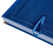 Etui SAMETI do podkładu 6x8 Granatowe Pion