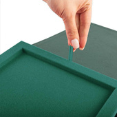 Etui SAMETI do podkładu 6x8 Zielone Pion