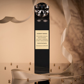 Statuetka Trofeum DIAMENT [TR-01] ze złotą tabliczką 240x55x44 mm