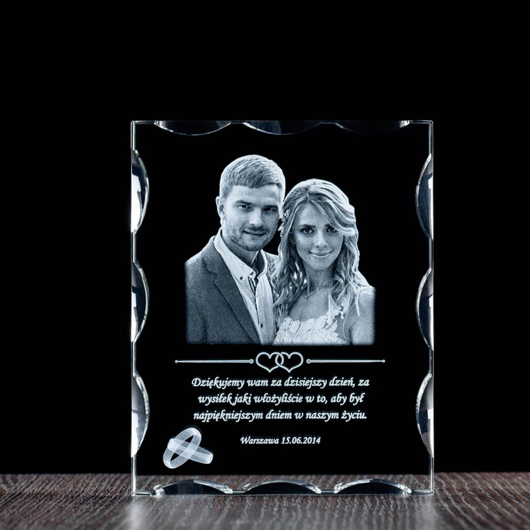 FOTOPREZENT Ślubne podziękowania rodzicom, komplet (2 szt.). Etui w zestawie