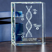 MEGASTATUETKA - Kwas DNA personalizowany dedykacją. Oś czasu firmy