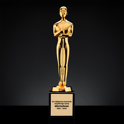 Statuetka Oscar z grawerem dla małżeństwa – prezent na rocznicę ślubu