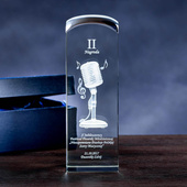 Gratulacje, podziękowania dla radiowca - statuetka duża