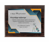 Personalizowany dyplom 203x254 mm z okazji 50 URODZIN