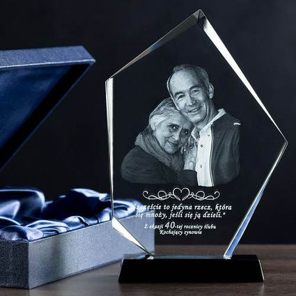 Statuetka na prezent ze zdjęciem GRAWER 2D