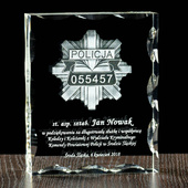 Pamiątka jubileuszowa, odznaka policyjna - personalizowane ID policjanta