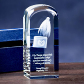 Podziękowania dla górnika - statuetka z czapką górniczą na Barbórkę