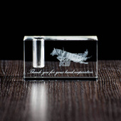 Kryształowy stojak na długopis [KSND-01] 90x50x50 mm