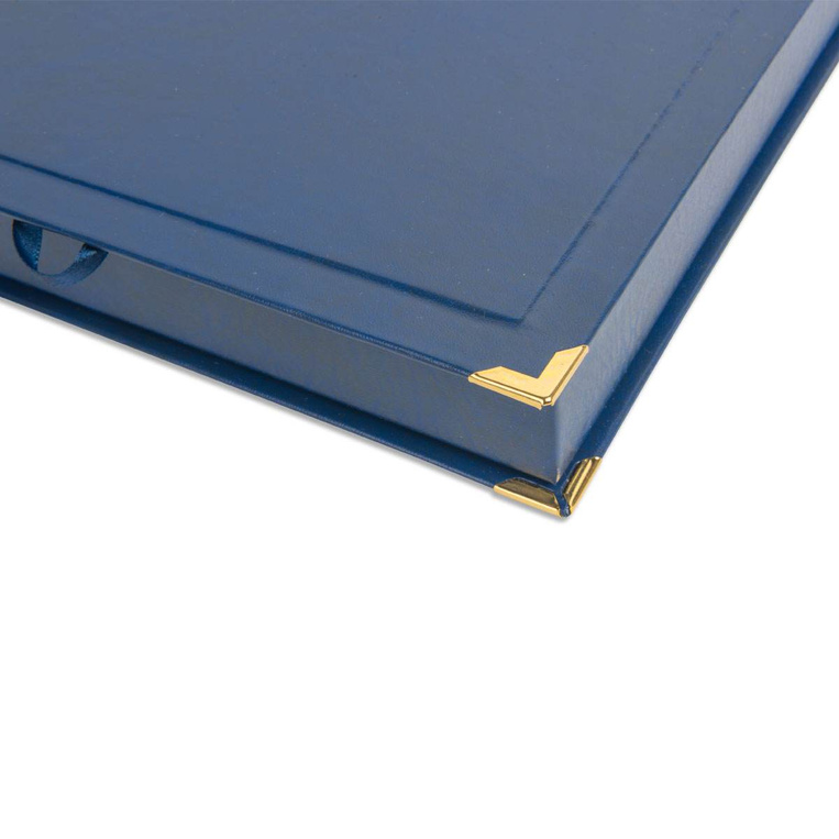 Etui SAMETI do podkładu 6x8 Granatowe Poziom