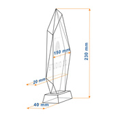 Statuetka firmowa / Prestige / Fotokryształy 2D – Studio 3D
