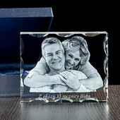 Prezent na rocznicę - zdjęcie 3D w krysztale, fotoprezent