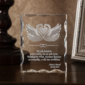 Zakochane łabędzie 3D - PREZENT DLA DZIEWCZYNY na WALENTYKI