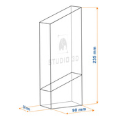 Statuetka 3D grawerowana na zamówienie - konkurs taneczny,