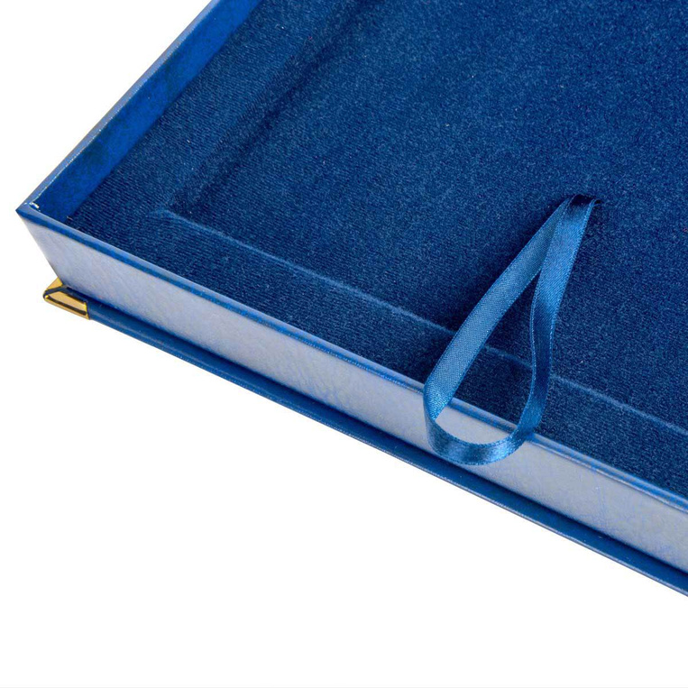 Etui SAMETI do podkładu 12x15 Granatowe Poziom