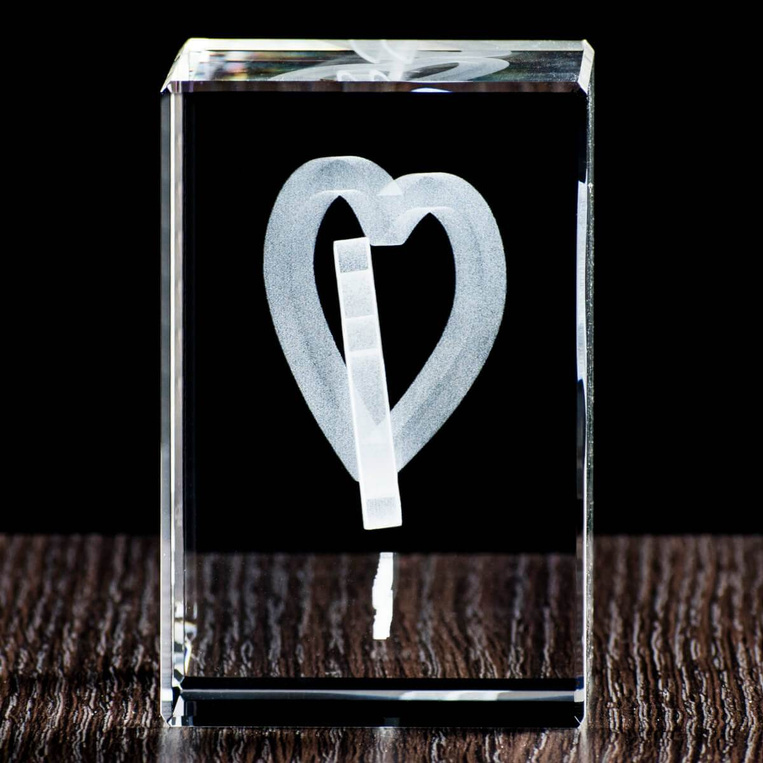 Splecione serca 3D NA WALENTYNKI - upominek dla ukochanej