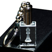 Brelok na prezent - personalizowany z grawerem figury szachowej