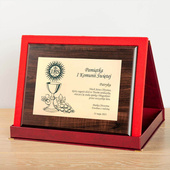 Etui SAMETI do podkładu 8x10 Bordowe Poziom