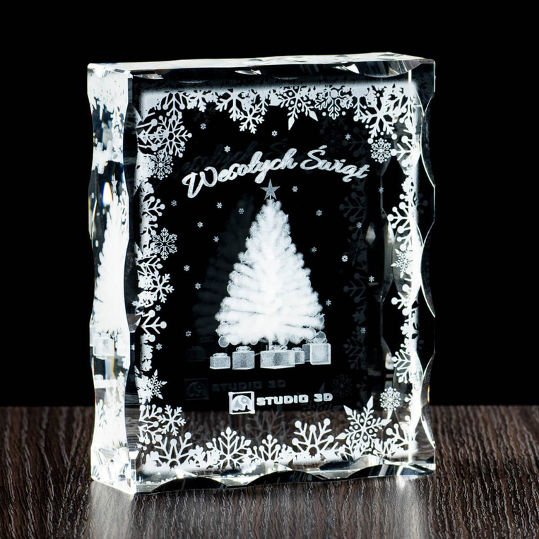 Wesołych Świąt Bożego Narodzenia - prezent świąteczny, gift firmowy 3D
