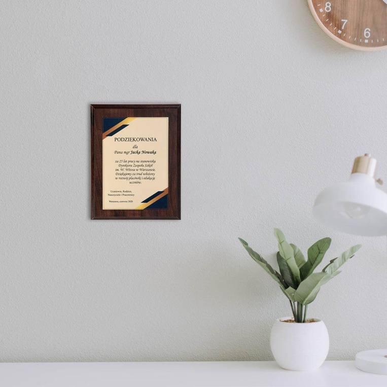 Dyplom dla Dyrektora szkoły - personalizowane podziękowania w etui