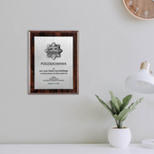 Dyplom 203x254 mm DLA POLICJANTA z nadrukiem odznaki i dedykacją