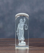 Temida - statuetka DLA PRAWNIKA, SĘDZIEGO z okazji zdania aplikacji, egzaminu