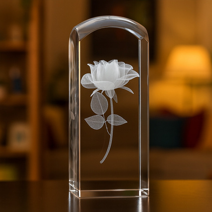 Podziękowanie dla nauczyciela - Róża 3D - wieczny kwiat