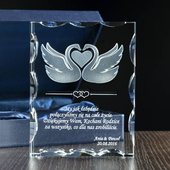 Zakochane łabędzie 3D - PREZENT DLA DZIEWCZYNY na WALENTYKI