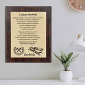 Dyplom 305x381 mm DLA GÓRNIKA z okazji barbórki - personalizowany prezent