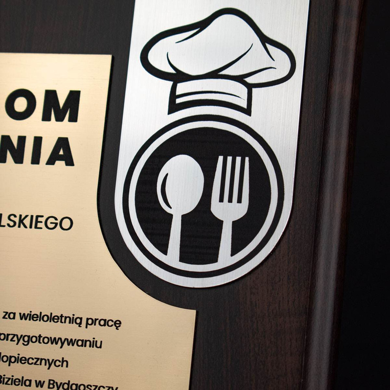 Dyplom z grawerem DLA KUCHARZA 203x254 - NAGRODA WYRÓŻNIENIE