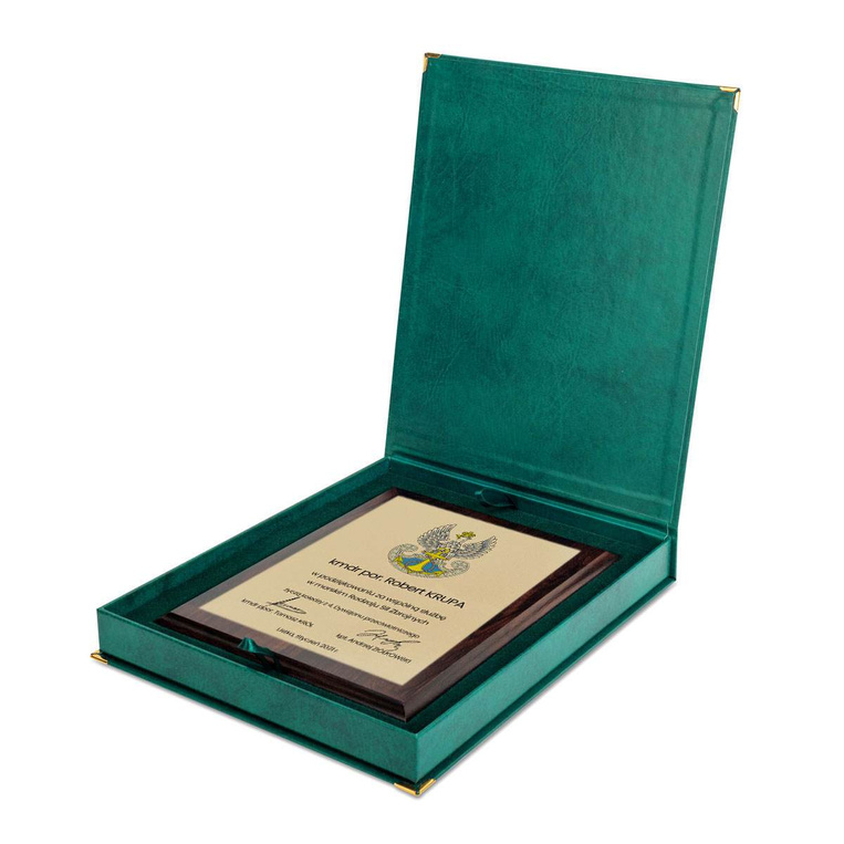 Podziękowania za służbę - mały dyplom 152x203 mm dla marynarki