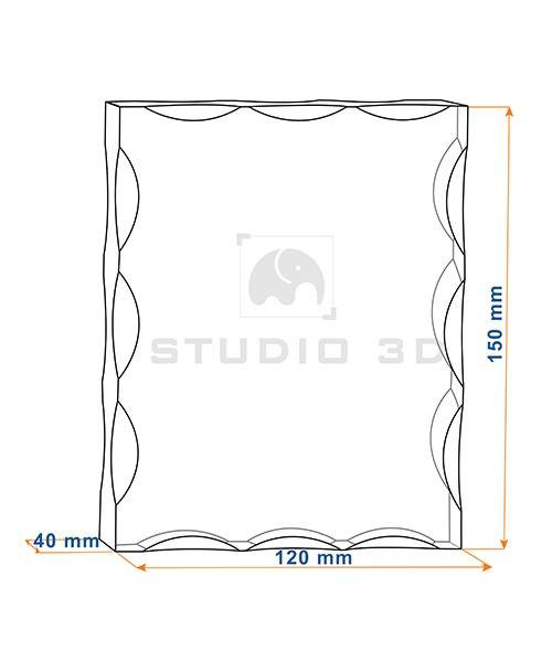 Zdjęcie Starówki w Warszawie - GRAWER 3D w krysztale