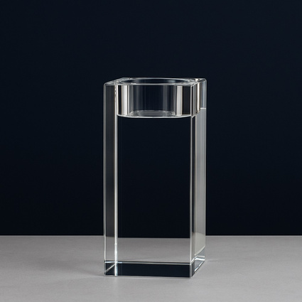 Kryształowy świecznik [KSPY-01] 100x50x50 mm