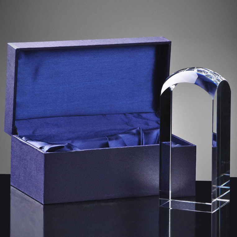 Prezent na urodziny - Klepsydra 3D w krysztale Kolumna 170x60x60 mm